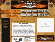 Tablet Screenshot of bikergearwholesale.com